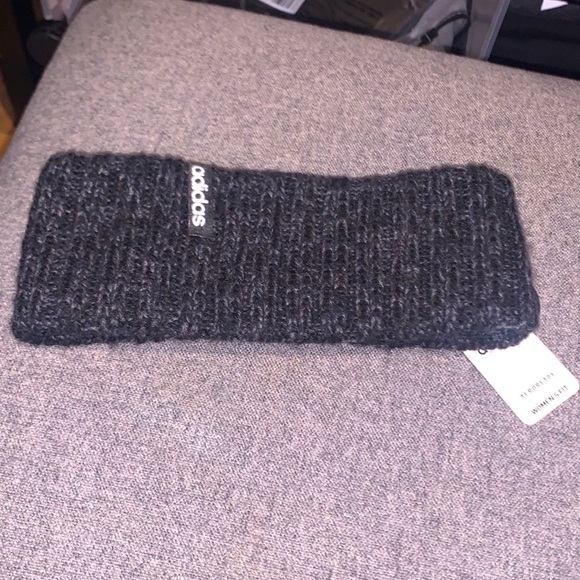 Adidas Black/Night Grey Linear Headband - Picture 1 of 3
